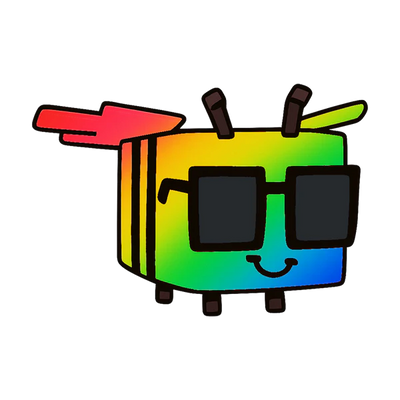 Rainbow Disco Bee