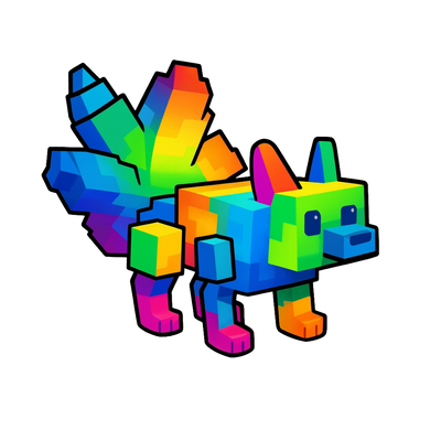 Rainbow Kitsune